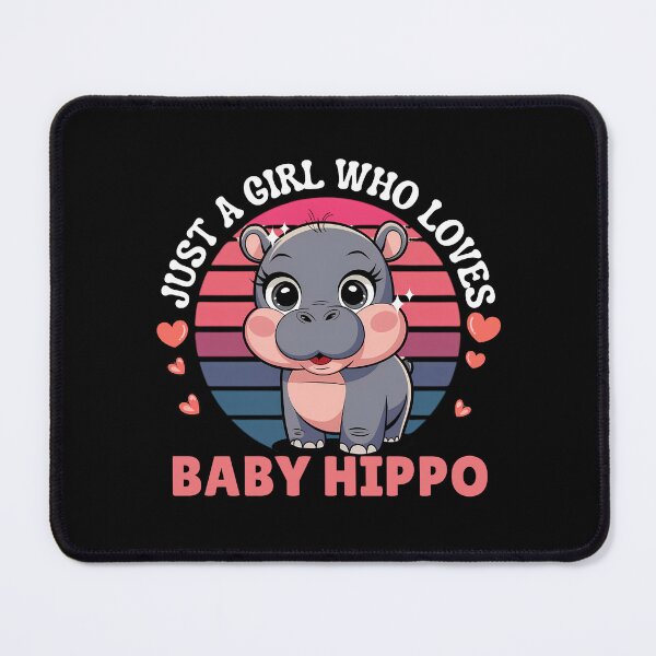 Item preview, Just a girl who loves Hippo, Funny Hippo Lover Gift designed and sold by ArtByKatti.