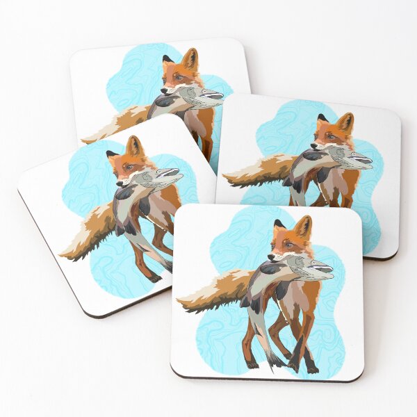 Item preview, Red fox, fishing fox designed and sold by NorthernWolfCo.