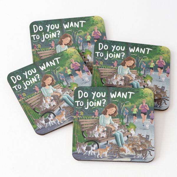 Item preview, Woman and cats - a break on a park bench designed and sold by lavka-xd.