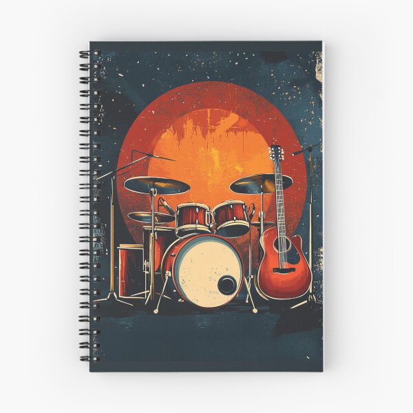 Item preview, Drum kit and guitar designed and sold by GoodOldVintage.
