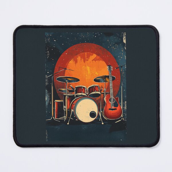 Item preview, Drum kit and guitar designed and sold by GoodOldVintage.
