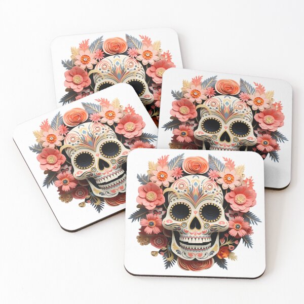 Item preview, Halloween T-Shirt 3D Paper-Cut Skull Design designed and sold by AnnDesignStudio.