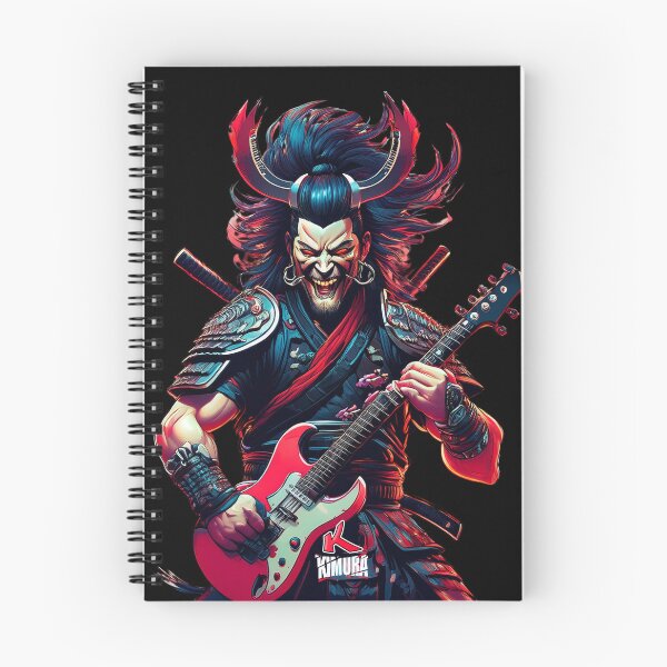 Item preview, Rocker Samurai: Katana Guitar and Attitude (Black Background) designed and sold by kimura20.