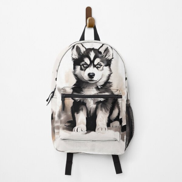 Item preview, Vintage Dog Art: Siberian Husky Puppy Portrait | Animal Art | Watercolor Painting | Animal Portrait designed and sold by UnhingedBird.