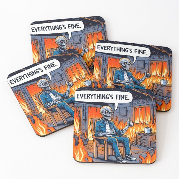 Item preview, Everything's fine zombie designed and sold by Busaab.