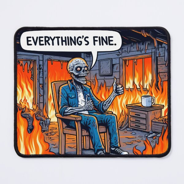 Item preview, Everything's fine zombie designed and sold by Busaab.