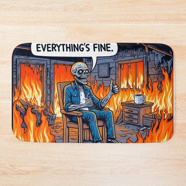 Item preview, Everything's fine zombie designed and sold by Busaab.