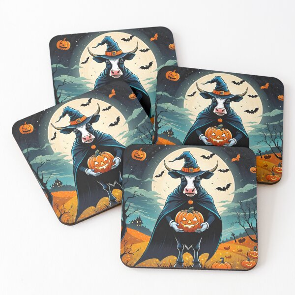 Item preview, Cow Goes Trick-or-Treating on Halloween Night designed and sold by GrizzlyCollective.