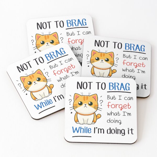 Item preview, Not to Brag Cat designed and sold by Kspirit Designs.