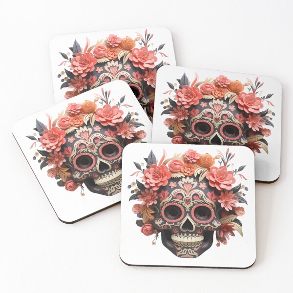 Item preview, Halloween T-Shirt 3D Paper-Cut Skull Design designed and sold by AnnDesignStudio.