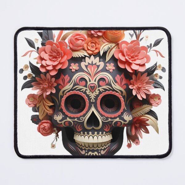 Item preview, Halloween T-Shirt 3D Paper-Cut Skull Design designed and sold by AnnDesignStudio.