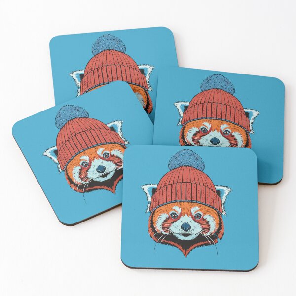 Item preview, Pop Art Red Panda In A Beanie designed and sold by CosioInc.