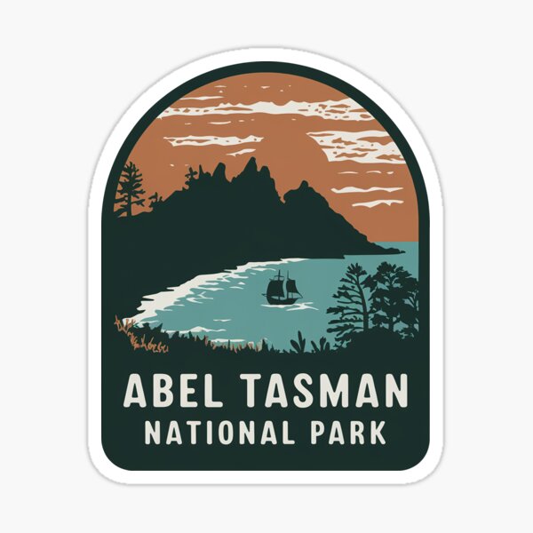 Item preview, Abel Tasman National Park logo emblem #3 designed and sold by ArtFusion-Shop.