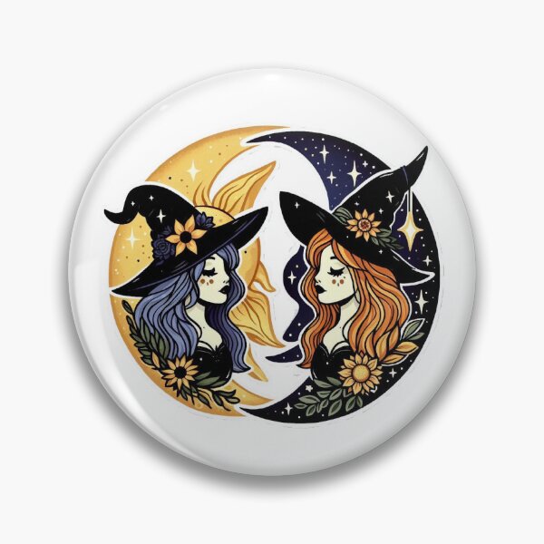 Item preview, Sun Witch Moon Witch designed and sold by Spike The Punch Design Co..