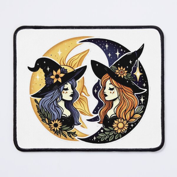 Item preview, Sun Witch Moon Witch designed and sold by Spike The Punch Design Co..