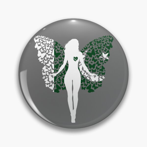 Item preview, Pakistani Girl Pakistan Flag Roots Pride Butterfly designed and sold by ZNOVANNA.