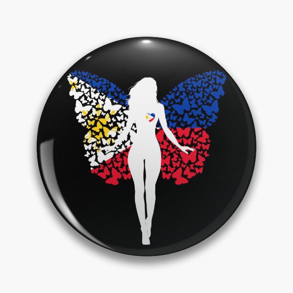 Item preview, Philippine Girl Philippines Flag Roots Pride Butterfly designed and sold by ZNOVANNA.