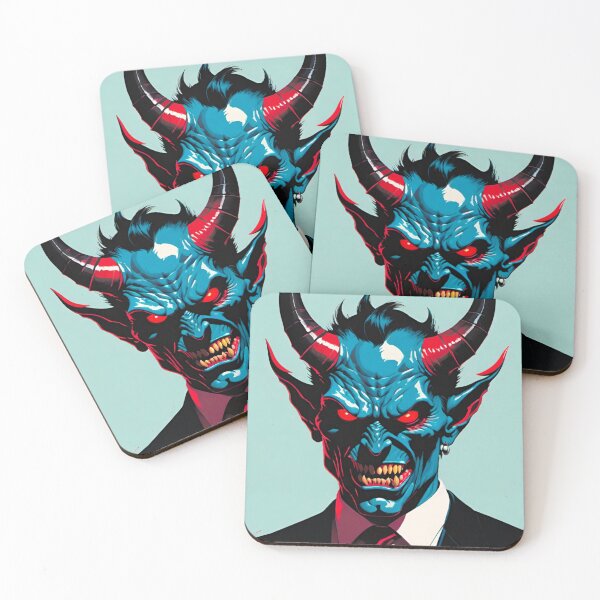 Item preview, Horned Demon Roams the Streets on Halloween designed and sold by GrizzlyCollective.