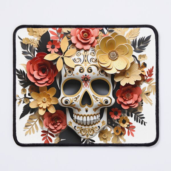 Item preview, Halloween T-Shirt 3D Paper-Cut Skull Design designed and sold by AnnDesignStudio.