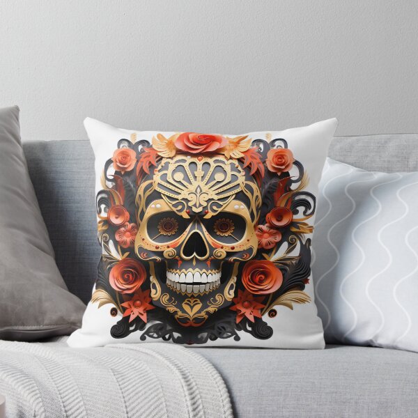 Item preview, Halloween T-Shirt 3D Paper-Cut Skull Design designed and sold by AnnDesignStudio.