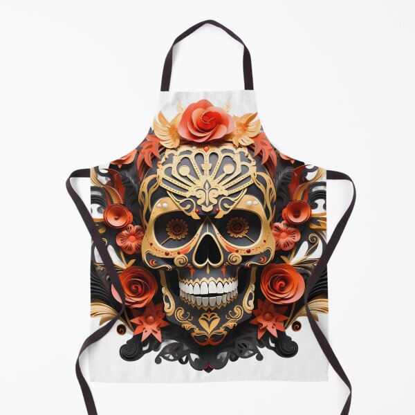 Item preview, Halloween T-Shirt 3D Paper-Cut Skull Design designed and sold by AnnDesignStudio.