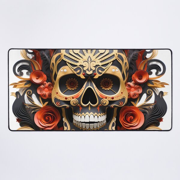 Item preview, Halloween T-Shirt 3D Paper-Cut Skull Design designed and sold by AnnDesignStudio.