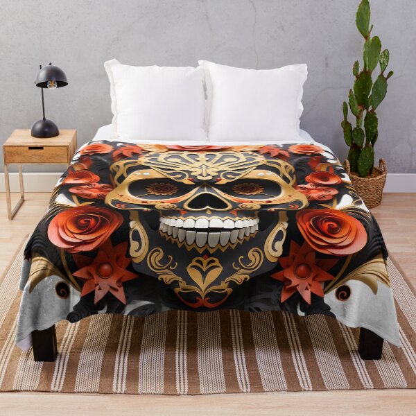 Item preview, Halloween T-Shirt 3D Paper-Cut Skull Design designed and sold by AnnDesignStudio.