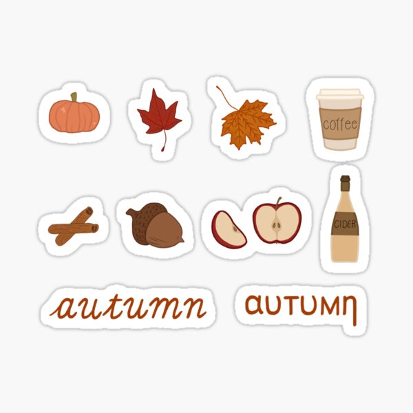 Item preview, It’s Fall Again! - Sticker Pack designed and sold by SkyLight3281.