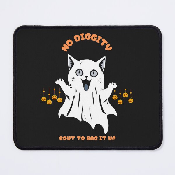 Item preview, cat ghost cute with no diggity bout to bag it up designed and sold by GinnyGi.