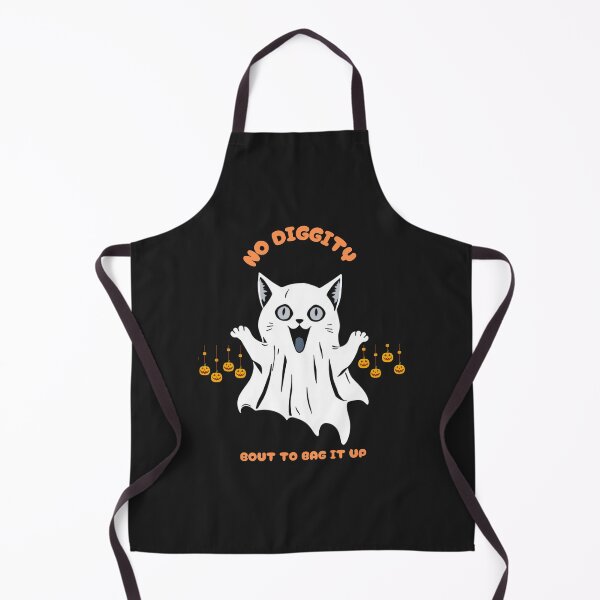 Item preview, cat ghost cute with no diggity bout to bag it up designed and sold by GinnyGi.