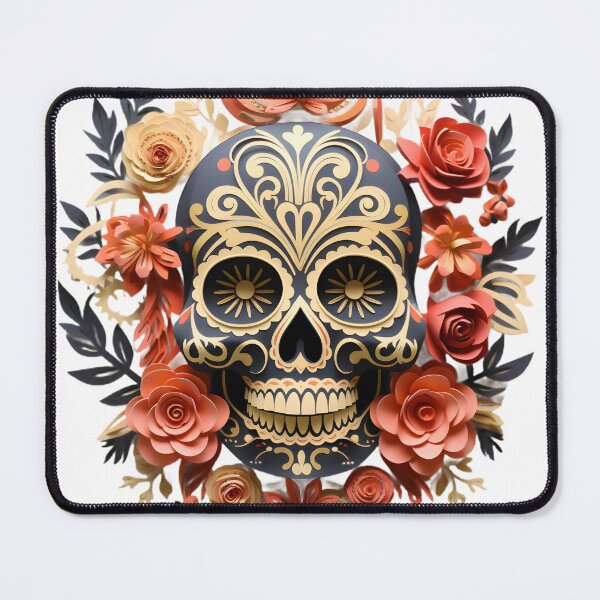 Item preview, Halloween T-Shirt 3D Paper-Cut Skull Design designed and sold by AnnDesignStudio.