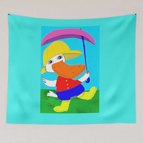 Item preview, Percival Duck With His Umbrella designed and sold by pinkyjainpan.