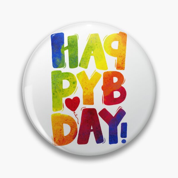 Aperçu de l'œuvre Joyeux anniversaire - motif coloré créée et vendue par PP-Patterns.