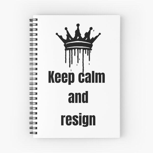 Item preview, Keep calm and resign designed and sold by Karim-Karem.