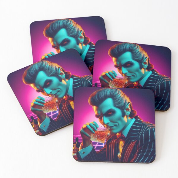 Item preview, 80’s Halloween Dapper Vampire Enjoying a Beverage designed and sold by BrianSaysDesign.