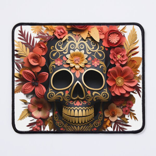 Item preview, Halloween T-Shirt 3D Paper-Cut Skull Design designed and sold by AnnDesignStudio.