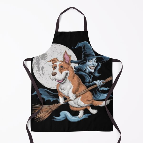 Item preview, A dog flying on a broomstick designed and sold by ARTReMi.