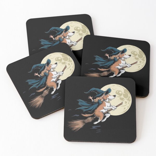 Item preview, A dog flying on a broomstick designed and sold by ARTReMi.