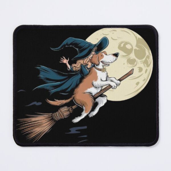 Item preview, A dog flying on a broomstick designed and sold by ARTReMi.