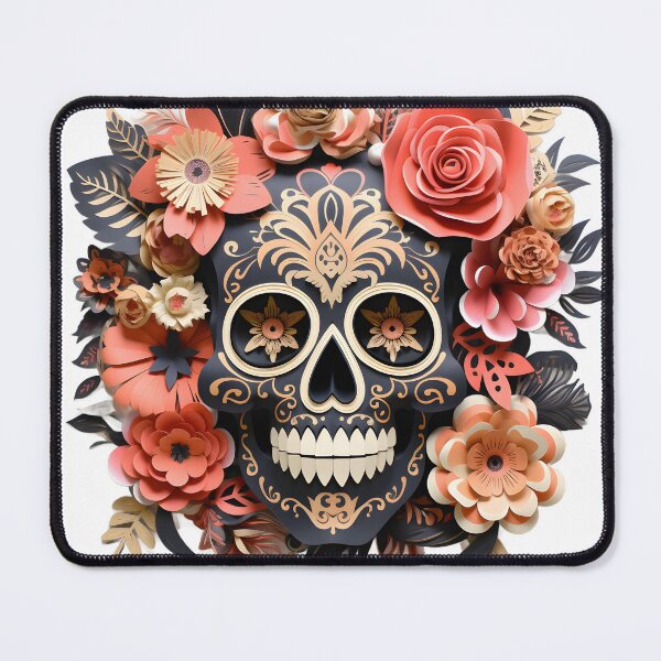 Item preview, Halloween T-Shirt 3D Paper-Cut Skull Design designed and sold by AnnDesignStudio.