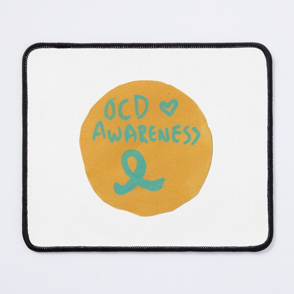 Item preview, OCD Awareness Sticker with OCD ribbon designed and sold by VerbaOculorum.
