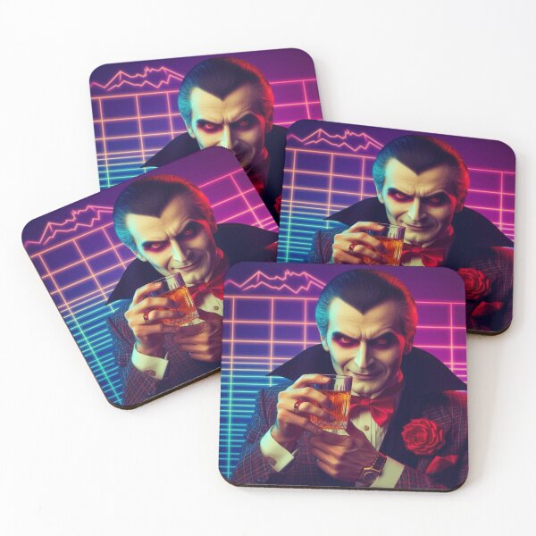 Item preview, 80’s Halloween Synthwave Dapper Vampire designed and sold by BrianSaysDesign.
