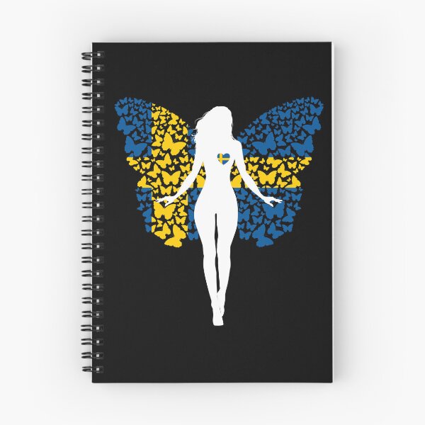 Item preview, Swedish Girl Sweden Flag Roots Pride Butterfly designed and sold by ZNOVANNA.