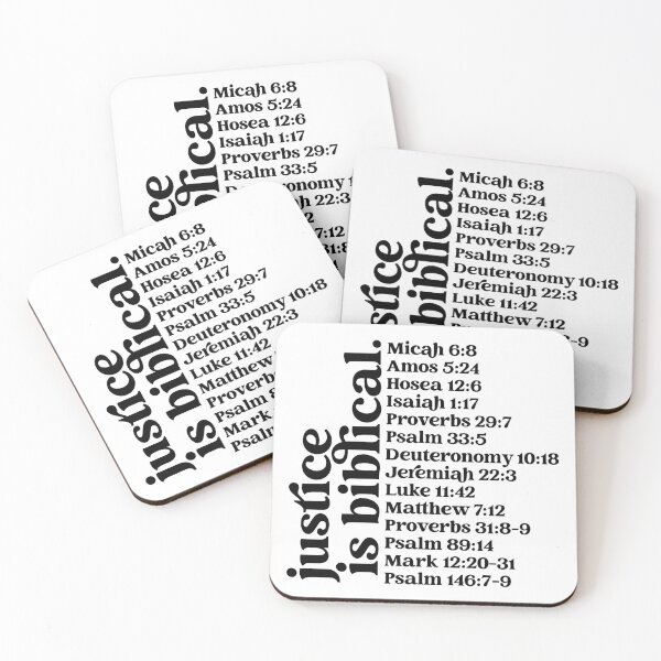 Item preview, Justice is Biblical Verse List – Black Text designed and sold by thingularities.