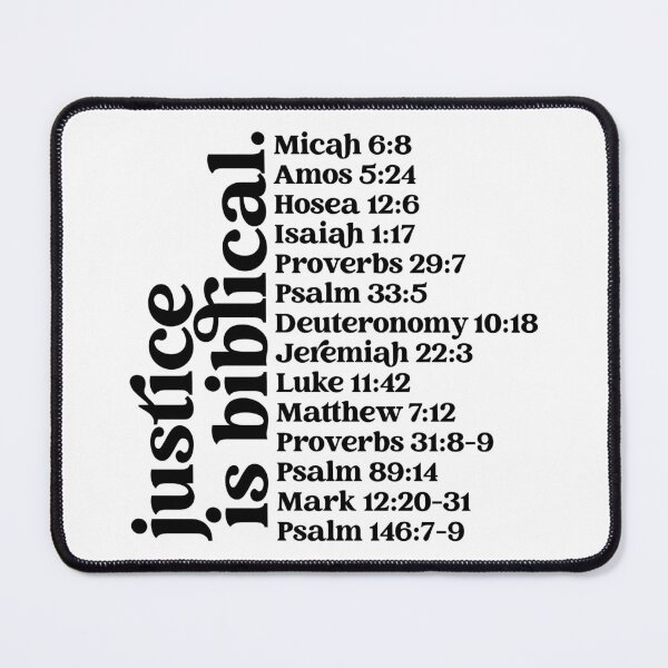 Item preview, Justice is Biblical Verse List – Black Text designed and sold by thingularities.