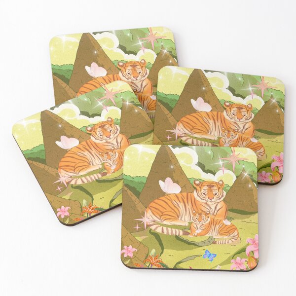 Item preview, Tiger and Tiger Lilies in Forest designed and sold by bowsbotanicals.