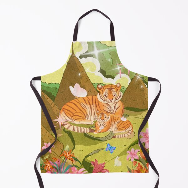Item preview, Tiger and Tiger Lilies in Forest designed and sold by bowsbotanicals.
