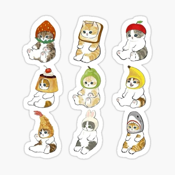 Item preview, Mofusand - Set de comida y animales designed and sold by penny555.