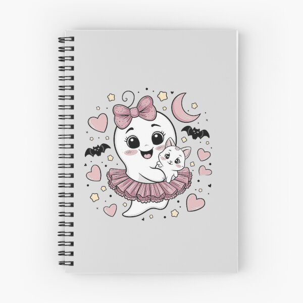 Item preview, Adorable Ghost and Cat Illustration – Kawaii Ghost Art designed and sold by love3617.