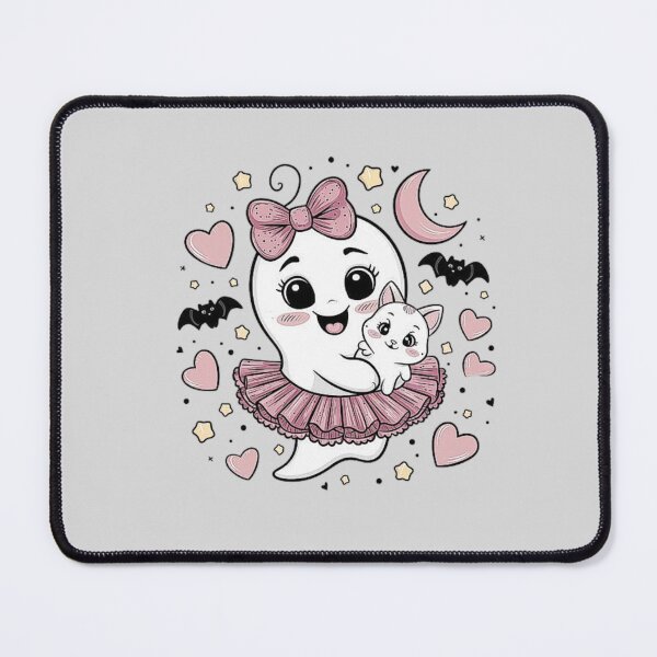 Item preview, Adorable Ghost and Cat Illustration – Kawaii Ghost Art designed and sold by love3617.